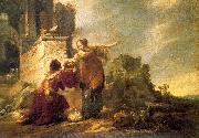 Hogers, Jacob Abraham's Servant with Rebecca oil painting